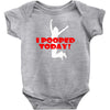 i pooped today Baby Bodysuit