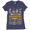 Born Arquarius Multitasking Problem Solving Tees Ladies Fitted T-Shirt