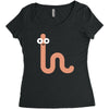 cacing bae senyum Women's Triblend Scoop T-shirt