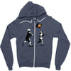 banksy kids play t.v. ball Zipper Hoodie