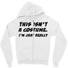 tee top joke costume rude slogan Zipper Hoodie
