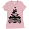 I Am German Shepherd Actually In A Very Commited Relationship Ladies Fitted T-Shirt