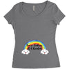 You're Looking At A Rainbow Women's Triblend Scoop T-shirt