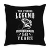 The Fishing Legend Reeling Them In For 50 Years Throw Pillow