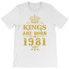 kings are born in 1981 T-Shirt