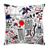 girls fashion Throw Pillow