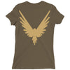 Maverick Gold Print Ladies Fitted T-Shirt