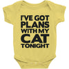 plans with my cats tonight Baby Onesie