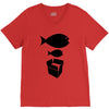 big fish little fish cardboard box   music t shirt V-Neck Tee