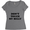 don't touch my bella Women's Triblend Scoop T-shirt