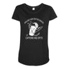 caffeine and spite Maternity Scoop Neck T-shirt