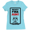 ready fire aim Ladies Fitted T-Shirt