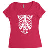 beer belly xray skeleton funny Women's Triblend Scoop T-shirt