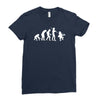 evolution of leprechaun funny irish ireland st patricks day us Ladies Fitted T-Shirt