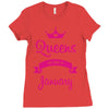 queens are born in january Ladies Fitted T-Shirt