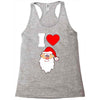 i love santa noel Racerback Tank