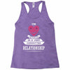 I Am Actually In A Very Commited Relationship Racerback Tank