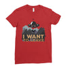 I Want To Leave Ladies Fitted T-Shirt