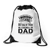 Fishing Dad Drawstring Bags
