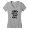 Super Cool Mother Of A Freaking Awesome Son Women's V-Neck T-Shirt