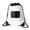 scare it badges Drawstring Bags