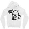 huh dinosaur Zipper Hoodie