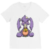 zombie bunny loves brains V-Neck Tee