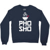 pho sho foodie asian food humor chopsticks funny Crewneck Sweatshirt