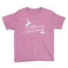 merry christmas flower Youth Tee