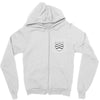106. shield pocket 033 dv men tshirt black Zipper Hoodie