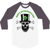 happy saint patrick day skull 3/4 Sleeve Shirt
