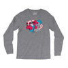 rhino splat Long Sleeve Shirts