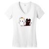 purr evil 2 Women's V-Neck T-Shirt