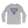 my hero is now my angel pancreatic cancer awareness Long Sleeve Shirts