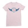 born in the usa Ladies Fitted T-Shirt