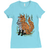 polygon fox graphic Ladies Fitted T-Shirt