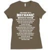 You Might Be A Mechanic If Ladies Fitted T-Shirt