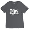 the dogfather beagle white V-Neck Tee