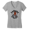 famous in the 90's Women's V-Neck T-Shirt