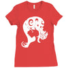 typographic Ladies Fitted T-Shirt
