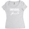 infidel t shirt  english retro cool Women's Triblend Scoop T-shirt