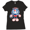 skull bolt Ladies Fitted T-Shirt
