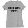 video game expert t shirt 3xl funny xbox ps3 nerdy geeky wii cod snipe Ladies Fitted T-Shirt
