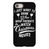 drink wine &amp; watch christmas movies iPhone 8
