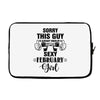 sorry this guy is already taken by a super sexy  february girl Laptop cover