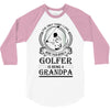 Golfer Grandpa 3/4 Sleeve Shirt