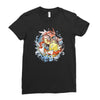 shining splash koi Ladies Fitted T-Shirt
