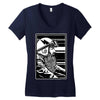 beard and ride Women's V-Neck T-Shirt