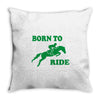 born to ride horse riding pony horse Throw Pillow