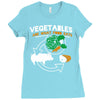 vegetables are what food eats Ladies Fitted T-Shirt